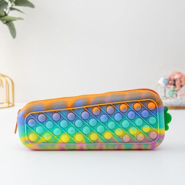 

Girls Tie Dye Bubble Design Pencil Case, Multicolor