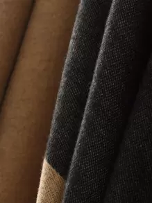 1pc Colorblock Casual Versatile Simple Women Shawl/Poncho - Multicolor - View 3