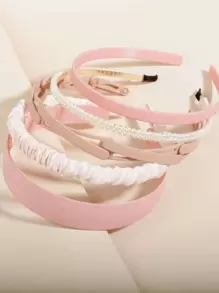 5 cái Đồ trang trí Ngọc Trai giả Dây buộc tóc Dễ thương - Nhiều màu - Xem 1