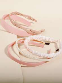 5 cái Đồ trang trí Ngọc Trai giả Dây buộc tóc Dễ thương - Nhiều màu - Xem 3