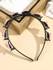 Flower Decor Headband - Pink - View 2