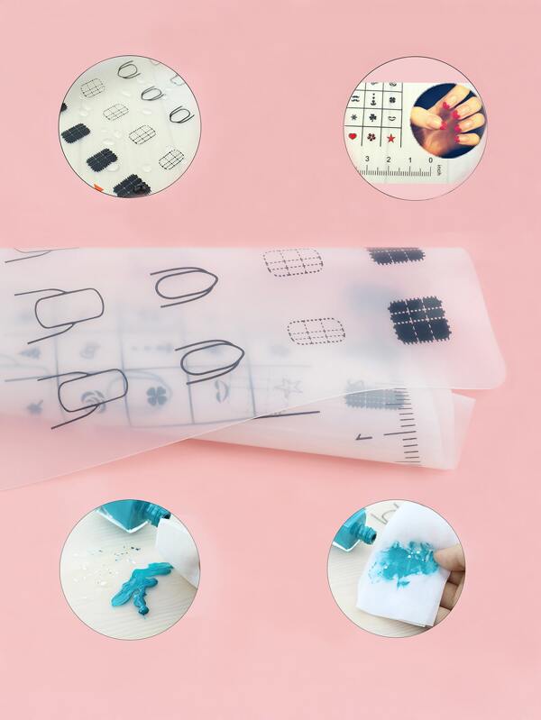 Acrylic Nail Training Mat Silicone Trainer Sheet For Application