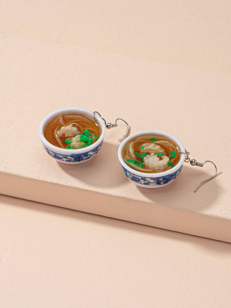 Pendientes largos con dibujos animados - Multicolor - Añade 4