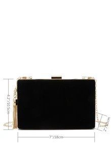 Cadou de Ziua Îndrăgostiților, Geantă la modă cu ciucuri cu sclipici pentru petrecere de seară și nuntă