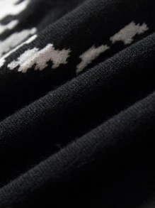 Manfinity EMRG Men Knitwear Lễ Các Thánh Sọc Đường phố - màu đen - Xem 3