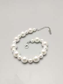 EMERY ROSE Armband mit Kunstperle - Weiss - Übersicht 1