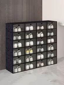 1 pieza Caja de almacenamiento de zapatos con estampado de dibujo - Multicolor - Ver 1