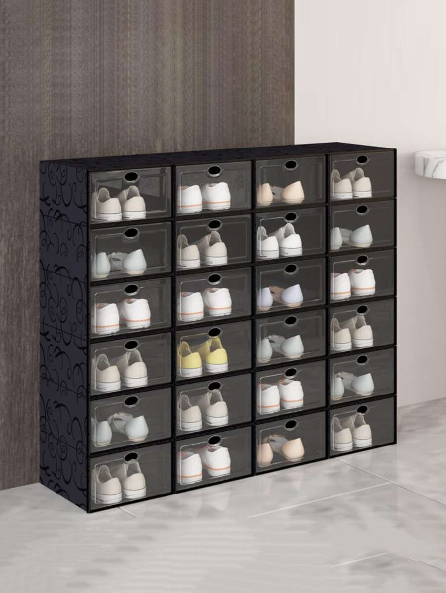 1 pieza Caja de almacenamiento de zapatos con estampado de dibujo - Multicolor - Ver 1