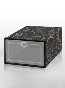 1 pieza Caja de almacenamiento de zapatos con estampado de dibujo - Multicolor - Ver 2