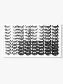 40 pares Pestañas postizas extra larga - Negro - Ver 1