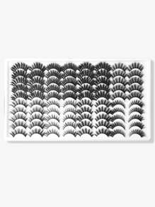 40 pares Pestañas postizas extra larga - Negro - Ver 2