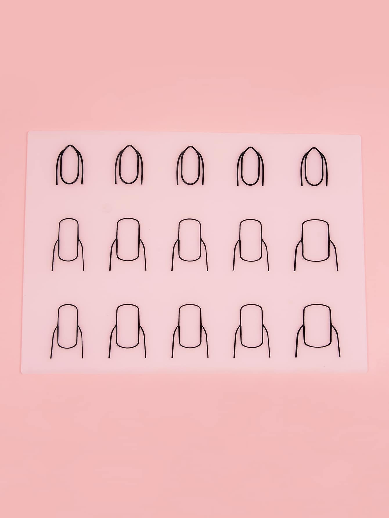 Acrylic Nail Training Mat Silicone Trainer Sheet For Application