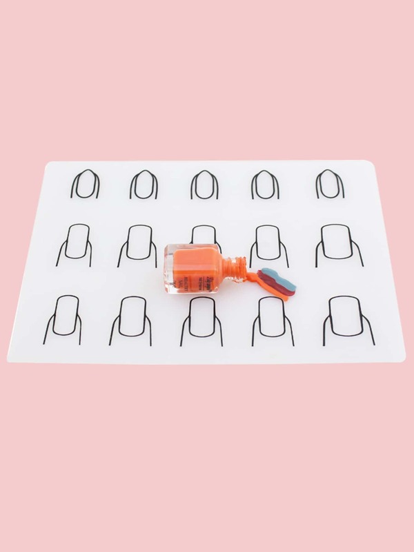Acrylic Nail Training Mat Silicone Trainer Sheet For Application