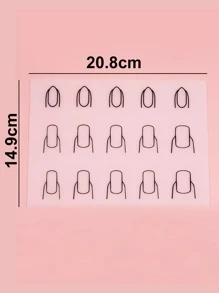 klimonla 亞克力指甲訓練墊-用於應用練習矽膠訓練片，用於亞克力指甲靈活捲起墊模板，學習如何應用亞克力指甲 - 無色 - 查看 5
