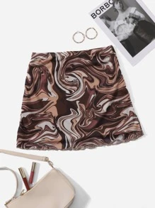 SHEIN EZwear Váy nữ Xù nhỏ Đá hoa Giải trí - Nhiều màu - Xem 1