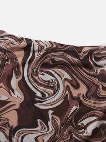 SHEIN EZwear Váy nữ Xù nhỏ Đá hoa Giải trí - Nhiều màu - Xem 4