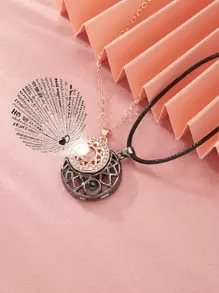 2 chiếc vòng cổ quyến rũ Mặt Trăng & Mặt Trời - Nhiều màu - Xem 1