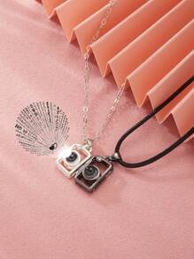 2 piezas Collar magnético con diseño de cámara - Multicolor - Ver 1