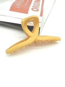 Móng vuốt tóc màu trơn Giải trí - Màu vàng - Xem 2