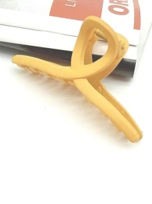 Móng vuốt tóc màu trơn Giải trí - Màu vàng - Xem 3