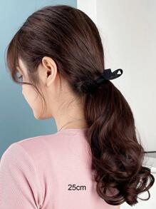 Extensión del pelo Coleta larga rizada - Marrón - Ver 5