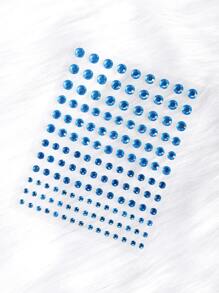 1sheet Rhinestone Eye Tattoo Sticker - Blue - View 4