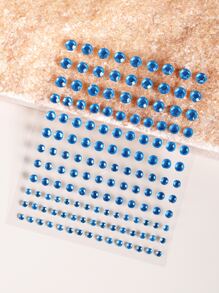 1sheet Rhinestone Eye Tattoo Sticker - Blue - View 5