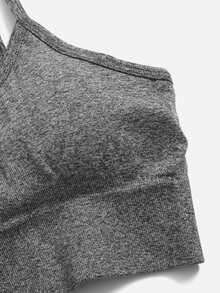 4 piezas set deportivo unicolor - Gris - Ver 3