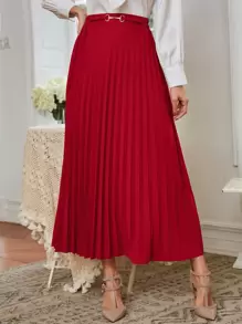 Modelyn D-ring Pleated Skirt