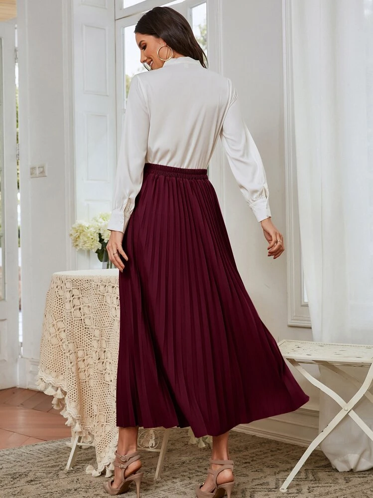 THEREDTHREAD S ring pleats skirt full 【公式通販】