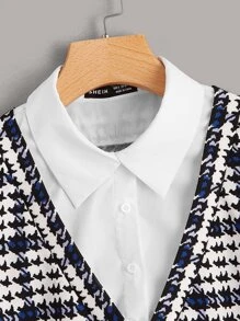 Seusyu Camisa 2 en 1 de cuadros - Multicolor - Ver 3