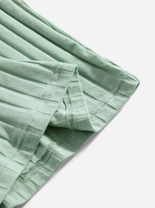 SHEIN EZwear 2pcs Solid Ribbed Knit Tank Dress - Multicolor - View 4