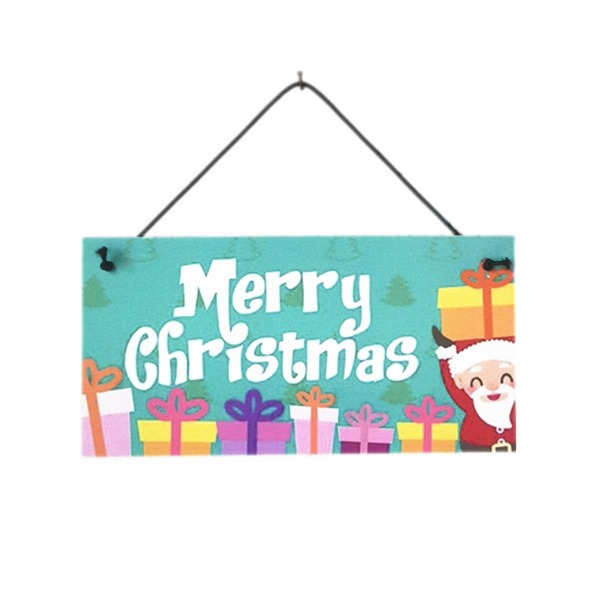 

1pc Christmas Gift Print Garden Sign, Multicolor