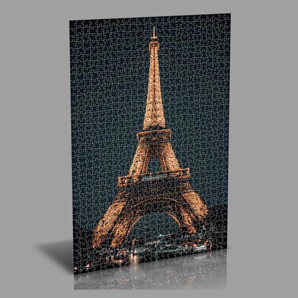 

1000pcs Eiffel Tower Pattern Jigsaw Puzzle, Multicolor