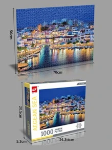 1000 cái Xếp hình mô hình phong cảnh - Nhiều màu - Xem 3