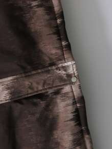 Manfinity 男士扎染抽绳连帽夹棉大衣（不含毛衣） - 彩色 - 查看 3