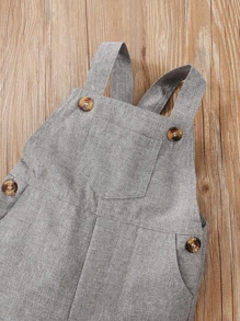 Baby Boy Striped Bodysuit With Overalls - Multicolor - View 4