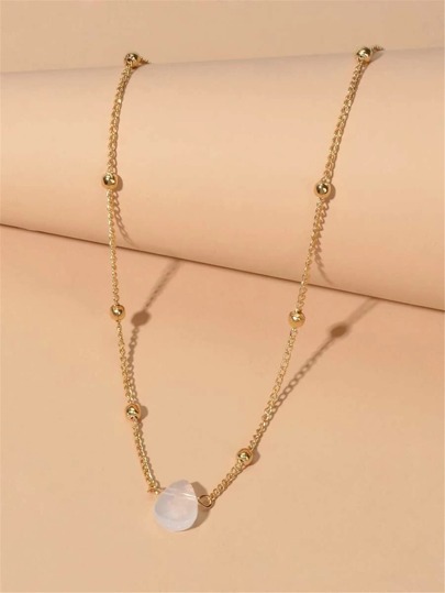 Our Water Drop Shaped Decor Chain Necklace is such a vibe