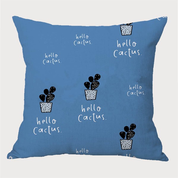 

Cactus Pattern Outdoor Cushion Cover Without Filler, Multicolor