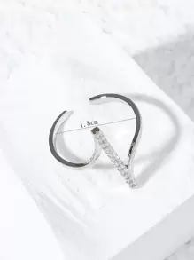 Nhẫn trang trí Cubic Zirconia - Bạc - Xem 3