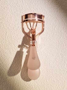 Rose Gold Transparent Handle Eyelash Curler, Jelly Texture Eyelash Curler,Makeup,Cheap,Room Decor,Vanity,Travel,Bedroom,Makeup Accessories,Eyelash Curler