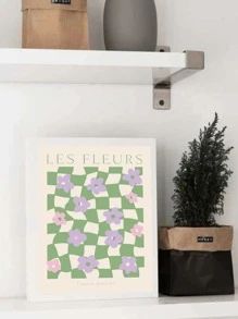 Flower Print Unframed Painting - Multicolor - View 4