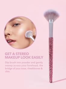 SHEGLAM Holidazzle Diamond Highlighter Brush - Pink - View 3
