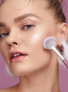 SHEGLAM Holidazzle Diamond Highlighter Brush - Pink - View 5