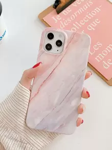 時尚 IMD 大理石圖案軟手機殼相容 Iphone 15 系列/14 Pro Max - 彩色 - 查看 1