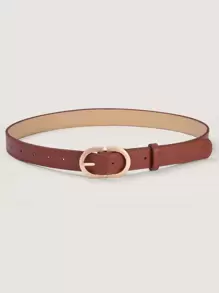 PU搭扣腰帶和打孔機 - 棕色 - 查看 2