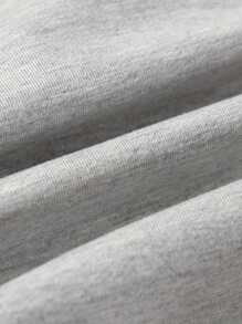 女孩格紋字母圖案T恤和半身裙 - 彩色 - 查看 5