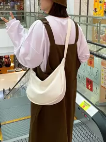 Simple Crossbody Bag For Women, Harajuku Style, Multi-Functional Shoulder Bag For Casual Outfits, Shoulder Bag For School
