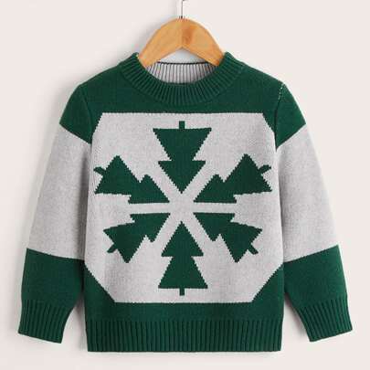 Toddler Boys Geo Pattern Jumper