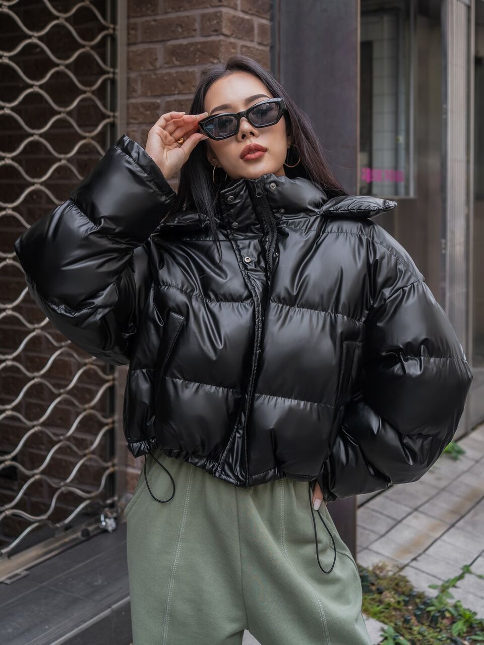 Solid Hooded Winter Thick Pockets Coat ,Winter Women Clothes,Winter Coat Women Jacket